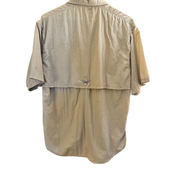 Columbia | Shirts & Button Downs | Men’s Khaki Quick Dry PFG Short Sleeve Top Si - Picture 4 of 4